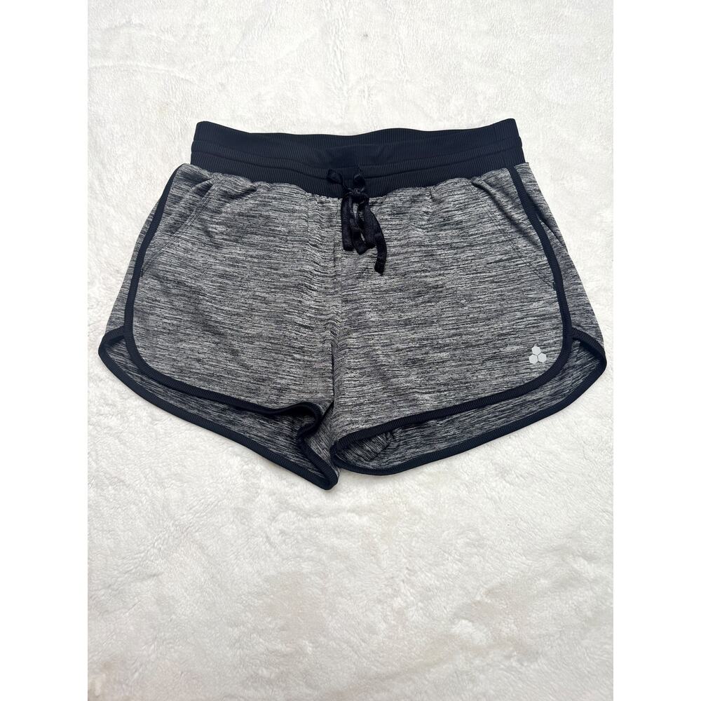 TEK GEAR Black & White Space Dye Athletic Workout Shorts with Pockets Small - Picture 2 of 5